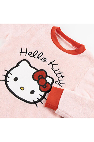 Hello Kitty Coral fleece 2-piece long sleeve pajamas