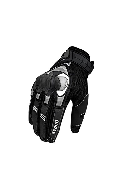Techsuit men's motorcycle gloves, size XL, black, OG105