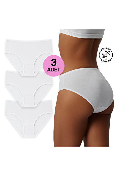 LOVE RAİN FASHİON Loverain Women's Bamboo Panties – Soft, Breathable, Skin-Friendly 3-Pack