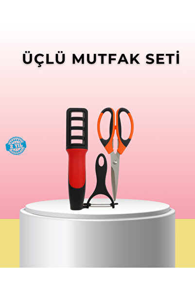 toyigoo Multifunctional Kitchen Scissors Set – Includes Scissors, Sharpener, ...