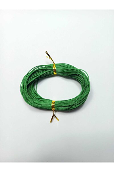 Eskişehir hobi sanat 1 mm 25 Meters Green Color Parachute Cord Macrame Bracelet Necklace Jewelry Design Beading Hair Braiding Cord