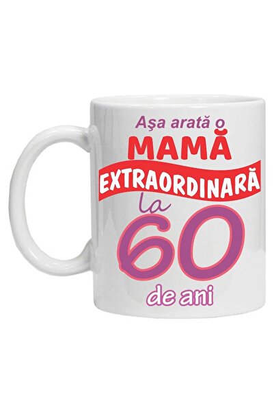 CRD PRINT Personalized mug 'This is what an extraordinary mom looks like - 60' 330 ml