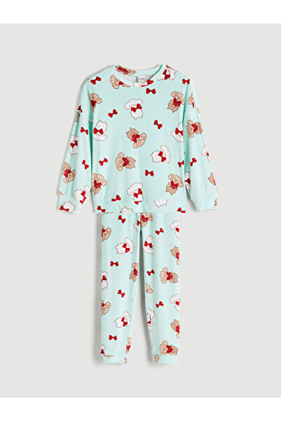 LC Waikiki Zero Roba Collar Velvet Girl's Pajama Set for Style Seekers from U...