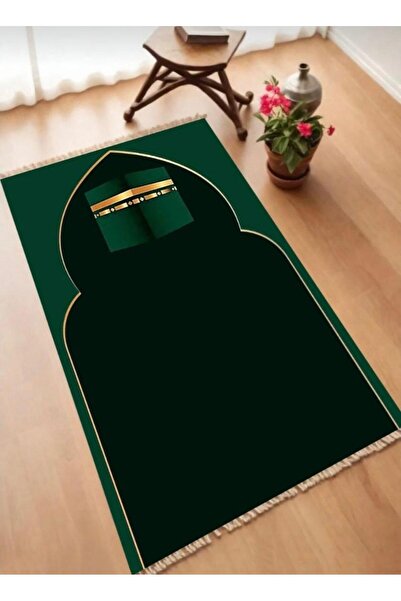 VİVAHOMEE Dekoratif Dijital Baskılı Kaymaz Taban Seccade Namazlık 70×110