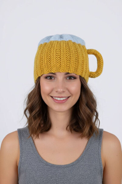 Şeker Tadında Tasarımlar Hand Knitted Foam Cup Beanie – Party & Concept Hat