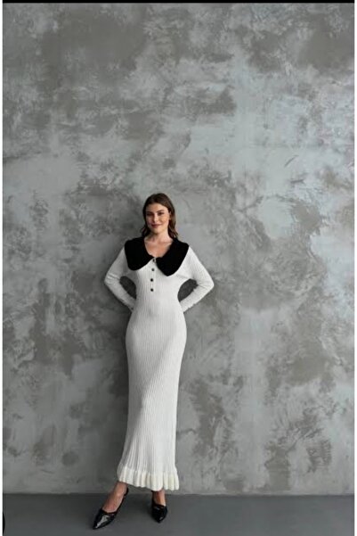 Abalı Yeni sezon kışlık üzün elbise