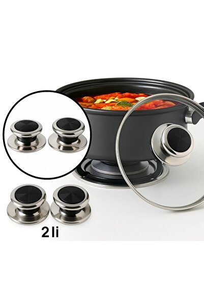BULUT 2li yanmaz tencere kapağı kulbu seti 2 boy