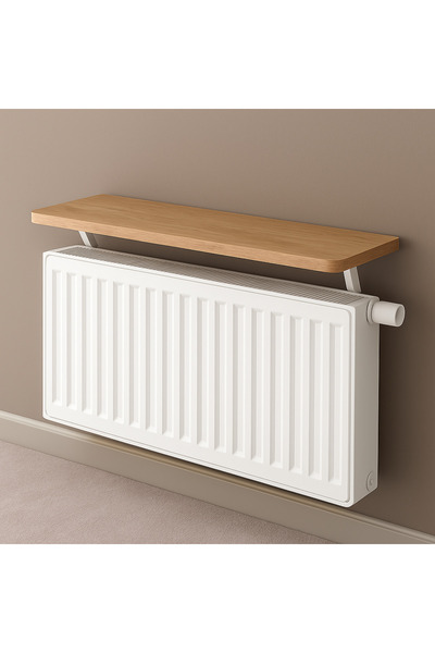 Kydonia Home 90x15 cm MDF Montajsız Petek Üstü Dekoratif Raf Kalorifer Peteği Üstü Uçan Raf