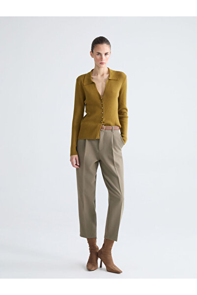 LC Waikiki Polo Neck Women's Knitwear Cardigan