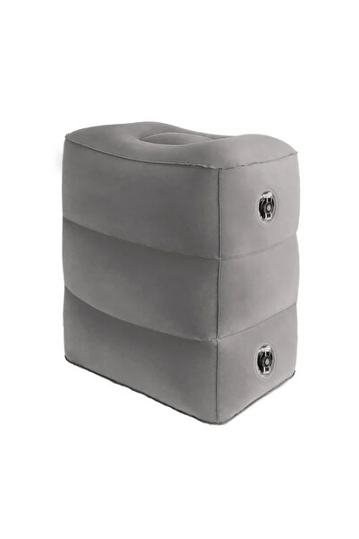 Gonga Multifunctional inflatable pillow, adjustable, pump included, maximum height 45 cm, Gonga® Grey