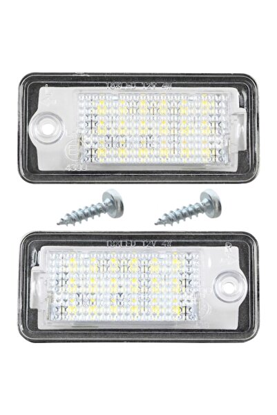 Autowag Set de 2 lumini LED pentru numărul de înmatriculare pentru Audi A3 A4...
