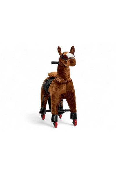 ALRWAD لعبة ركوب الخيل للأطفال، لعبة حصان للأطفال بأربع عجلات، لعبة ركوب الخيل للأطفال