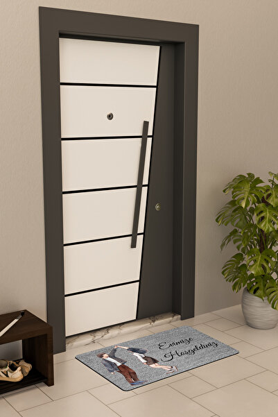 Dormot High-Quality Digital Printing, Standard, Double, Family, Welcome to Our Home Themed Doormat