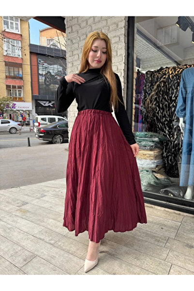 ZENGEZUR MALL Sptrns Kraş Skirt Burgundy (232632) (Size: Standard)