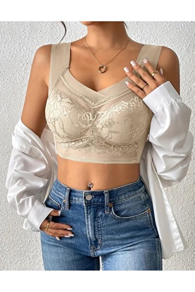 BBS Σέξι δαντελένιο μπραλέτ – Μαλακό, Στήριγμα και Λαμπερό Χαμηλό Σχέδιο