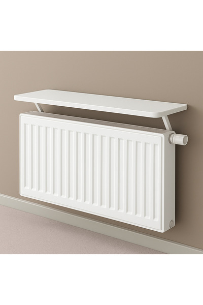 Kydonia Home 90x15 cm MDF Montajsız Petek Üstü Dekoratif Raf Kalorifer Peteği Üstü Uçan Raf