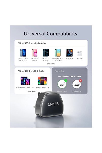 Anker Anker Type-C PD 20W Wall Charger - Compact and Lightweight Design