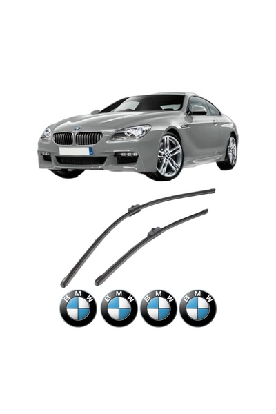 VALEO Stergatoare BMW 6 Coupe (F13) din 2011-2017, Silencio, 4 Stickere Auto BMW