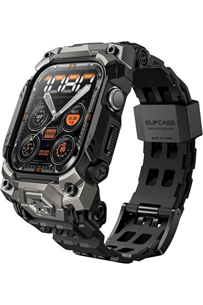 Supcase Protective Case and Adjustable Band for Apple Watch 10 46mm (Unicorn Beetle Noir)