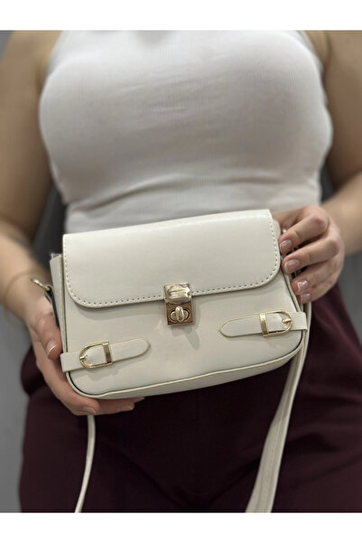 ZENGEZUR MALL Sptrns Zerej Belted Cream Skin Bag (231934) (Size: Standard)