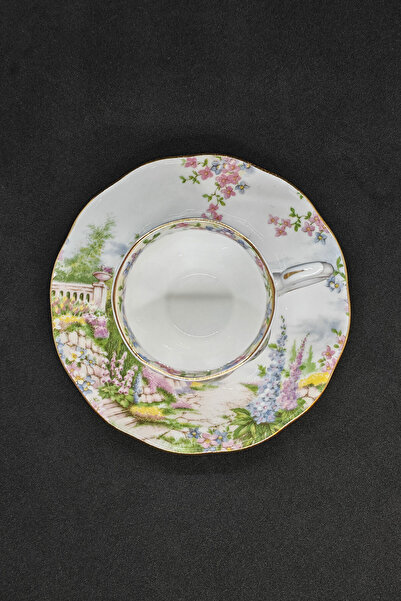 Royal Albert Kentish Rockery Demitasse Bone China Coffee Cup and Saucer 100 ml