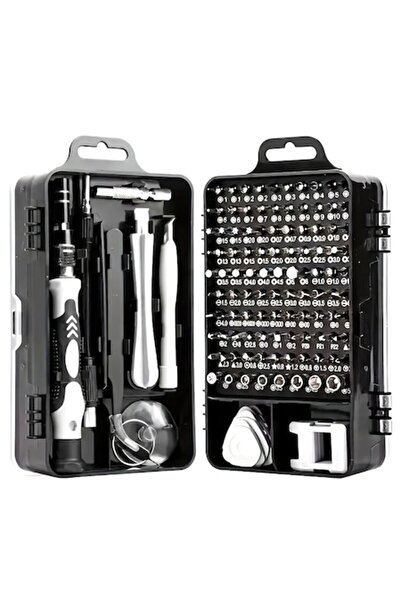 Fabrilux 115-in-1 Precision Screwdriver Set with Interchangeable Bits, Magnetizer & Flexible Extensi