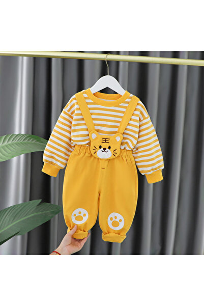 Superbaby Mustard yellow jumpsuit for boys - Lion
