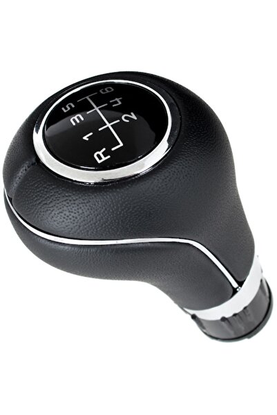 Autowag Manetă schimbător de viteze, M Autowag, negru cu detalii cromate, 6 t...