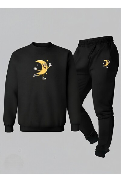 LORVEX Children's Sweatshirt - Tracksuit Set Crew Neck Cute Ay Ba Printed Thr...