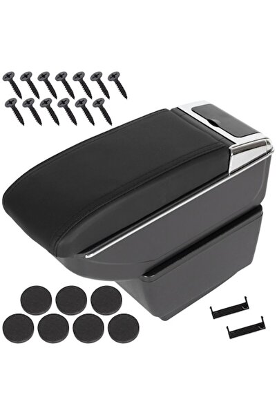 Autowag Cotieră auto pentru Skoda Fabia 3 (2014-2022), neagră, cu compartimen...