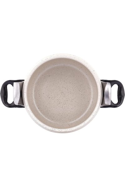 ALSAIF Aluminum Granite Pressure Cooker Size: 4 Liter Beige K98004/PW, 5 Years