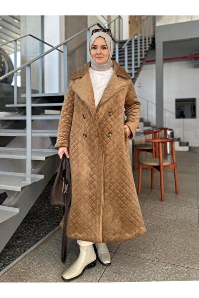 Berika YILDIRIM KADİFE KABAN KAHVE