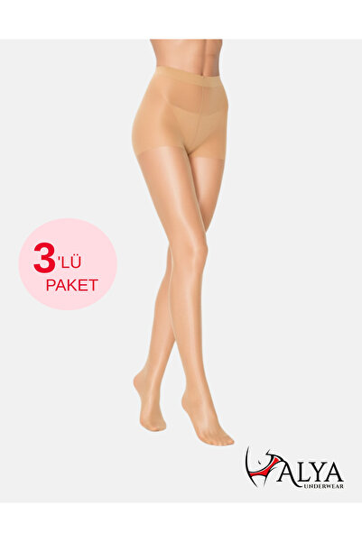 ALYA UNDERWEAR Women's Pantyhose, Shiny Thin, 15 Denier, Fit