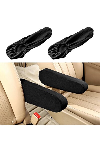 LOVI Citroen C3 2 Adet Şık Siyah Araba Kolçak Kılıfi