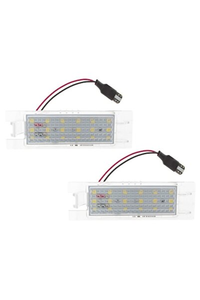 Autowag Set de 2 lumini LED pentru plăcuța de înmatriculare 3528 SMD 4W compa...