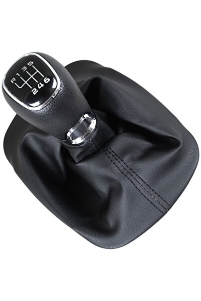 Autowag Manetă schimbător viteze, Skoda Octavia I, ABS negru, piele, 6 trepte...