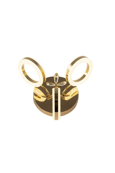 ÖZÇELİKLER Gold Kristal Görünümlü Akrilik 3 Halkalı LED Modern Salon Aydınlat...