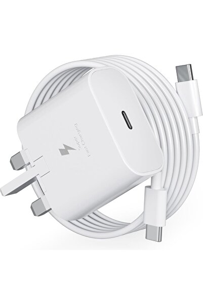 Generic Aerostralia 25W USB-C Fast Charger with USB-C Cable — Compatible with Samsung Galaxy S24/S23/S22/S