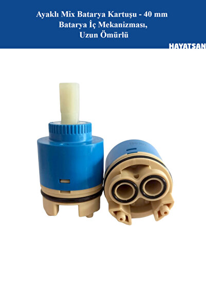 HAYATSAN 40 mm Ayaklı Batarya Kartuşu — Seramik Diskli, Tek Kollu Batarya İç ...