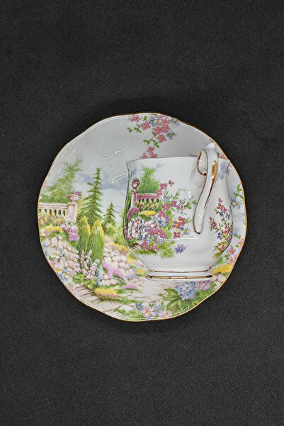 Royal Albert Kentish Rockery Demitasse Bone China Coffee Cup and Saucer 100 ml