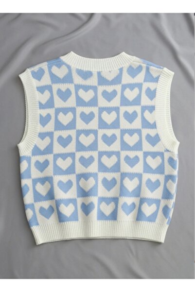 MODASPARK Светло-синій светр з V-подібним вирізом Regular для жінок