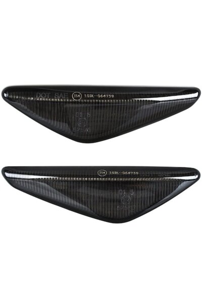 Autowag Set de 2 semnalizatoare laterale LED dinamice pentru BMW 3 E46, negru...