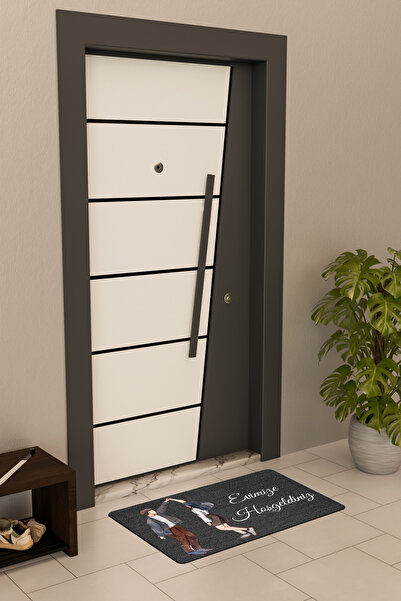 Dormot High-Quality Digital Printing, Standard, Double, Family, Welcome to Our Home Themed Doormat