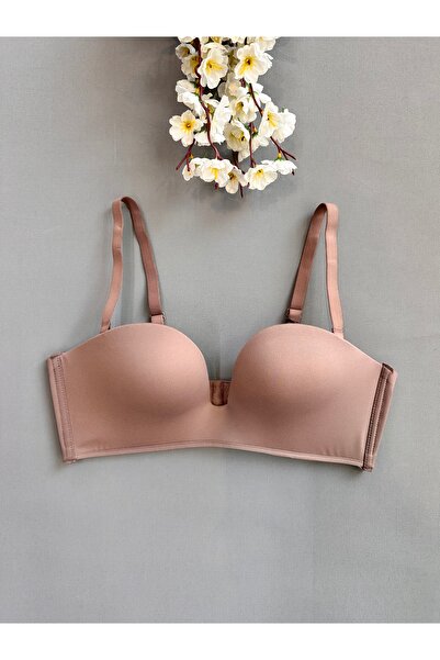 emsal özgür tekstil Laser Cut Wire-Free Seamless Low-Cut Strapless Push up Co...