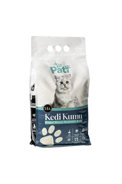 KMS HOME Mrs. & Mr Pati Doğal Beyaz Bentonit Kedi Kumu 5 lt