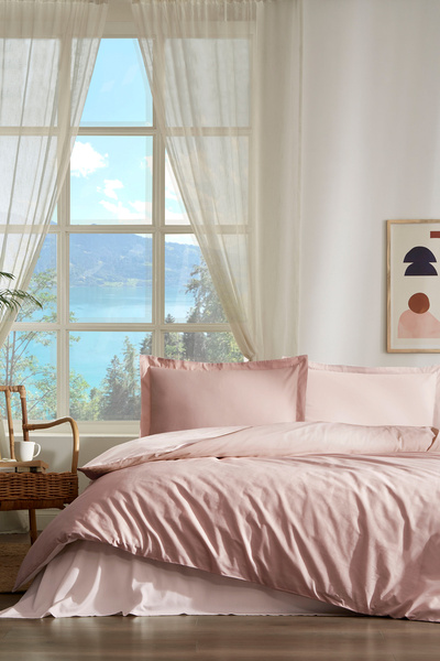 Özdilek Colourist Toprak Sütlü Kahve Tek Kişilik Ranforce Nevresim Takımı