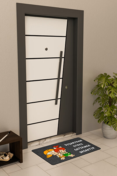 Dormot High-Quality Digital Printing, Pebbles, No Stress Allowed Themed Doormat