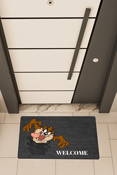 Dormot High-Quality Digital Printing, Tasmanian Devil Welcome Themed Doormat