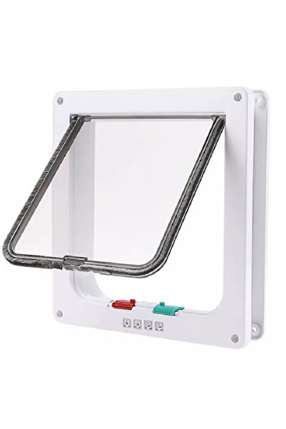 Gonga Usa batanta din plastic, pentru pisici, Gonga® Alb M