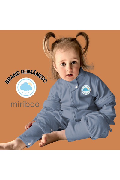 Miriboo Sleeping bag with legs 1-2.5 years and 2.5-4 years, 1 TOG, 100% Cotton, Temperature Indicator